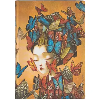 Paperblanks Notizbuch Madame Butterfly Flexi Midi Liniert