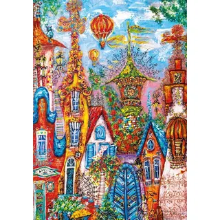 HEYE Puzzle Charming Village: Modrá brána 500 dílků