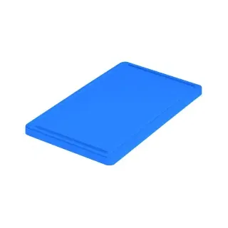 Haug Schneidebrett groß, 60 x 40 cm , Polypropylen, antibakteriell, Farbe: blau