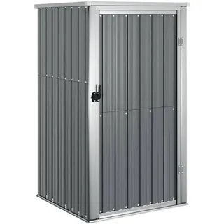 vidaXL Gerätehaus 0,89 x 0,89 m Grau