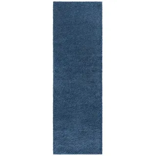 Carpet City Hochflor-Teppich »City Shaggy« rechteckig 30 mm Höhe Auch als Läufer, Langflor, Uni, Shaggy, flauschig-weich, blau