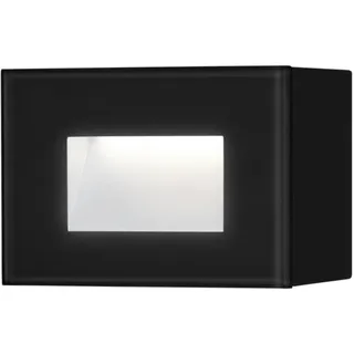 Konstsmide Außenwandleuchte Aluminium 12 x 8 x 5,5 cm inkl. Leuchtmittel schwarz