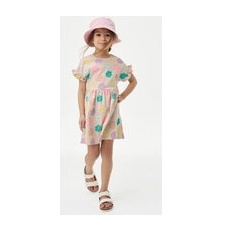 Kleid aus reiner Baumwolle mit Muster (2-8 Jahre) - Calico, Calico, 3-4 Y