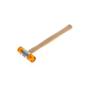 Gedore Plastikhammer, Ø 27 mm, Auswechselbare Köpfe aus Cellulose-Acetat, Robuster Stiel aus Esche