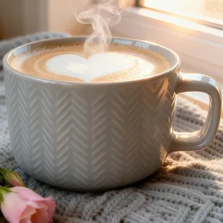 Disoza XXL Große Suppentasse mit grauem Griff aus Keramik 700ml Jumbo Teetasse Kaffee Müslisuppe