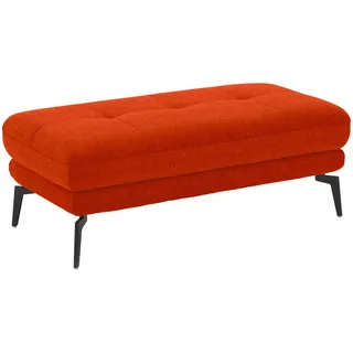 Beldomo Style Hocker , Orange , Metall , rechteckig , 132x45x68 cm , Goldenes M , Fußauswahl, Stoffauswahl, erweiterbar (Typenauswahl) , Wohnzimmer, Sessel, Hocker & Hockerbänke, Sitzhocker