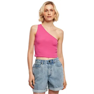 Urban Classics Damen Ladies Cropped Asymmetric Top brightviolet, XS