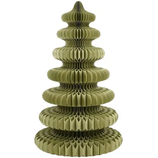 Mica Decorations Papier Weihnachtsbaum - Paper Christmas Tree - H212 x Ø148 cm - Künstlicher Tannenbaum - FSC 100% - Grün