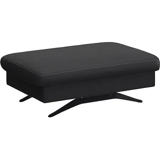 FLEXLUX Pouf "Glow Sitzhocker, Polsterhocker" Hocker mit Stauraum, Fuß schwarz, deep schwarz