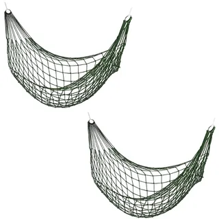 Relaxdays Netzhängematte 200 x 100 cm Schwarz