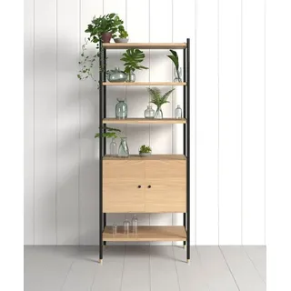 WoodMan Bücherregal 90 x 35 x 180 cm Braun