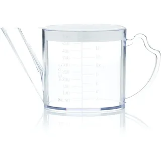 KitchenCraft Fetttrennkanne, Kunststoff, 500 ml, Transparent / Weiß