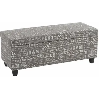 MCW Truhenbank Grau 114 x 45 x 45 cm