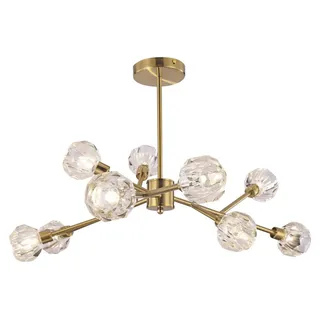 Rabalux 5395 Pendelleuchte Kassia, 9xG9/5W/230V | Gold/Klar