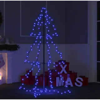 The Living Store Weihnachtsbaum in Kegelform 160 LEDs Indoor & Outdoor 78x120 cm - Blau