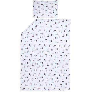 Meyco Home Shapes Bettwäsche für 1-Person (Baumwolle, atmungsaktives Material, einfache Pflege, praktischer Einschlagstreifen, Maße: 140 x 200/220 cm), Lila
