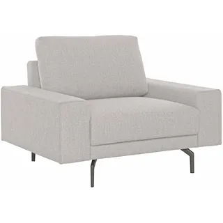 Creation BY ROLF BENZ Sessel »CR.450, Designsessel, Loungesessel«, Armlehne breit niedrig, Alugussfüße in umbragrau, Breite 120 cm, grau