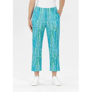 Stehmann Culotte Sommerhose mit Jacquard-Muster, blau