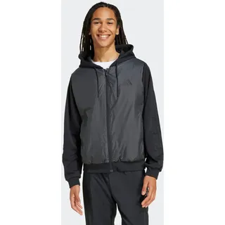 adidas Outdoorjacke ADIDAS SPORTSWEAR "ESSENTIALS CLIMAWARM 3-STREIFEN HYBRID ISOLIERENDE", Herren, Gr. L, schwarz, Obermaterial: 70% Polyester, 30% Baumwolle, Jacken Outdoorjacke