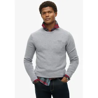 Superdry Essential Slim Fit Pullover - Cloud Grey Marl - XL