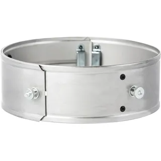 BBQ-Toro Edelstahl Power Ring für Raketenofen, Ø 25-35 x 8,5 cm, rauchfreie Flamme ohne Funkenflug - Silber