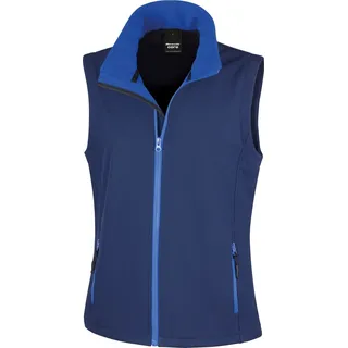 Result Core Damen Softshell-Weste, bedruckbar RW3698 (S) (Marineblau/Königsblau) - Blau