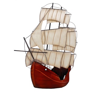 abc HOME | Wanddeko Segelschiff | 80 cm H