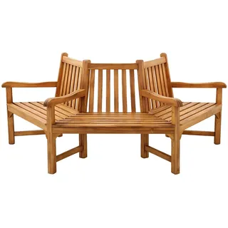 CLP Gartenbank 200/100 cm Holz teak , Teakfarben , 200x90x100 cm , Gartenmöbel, Gartenbänke