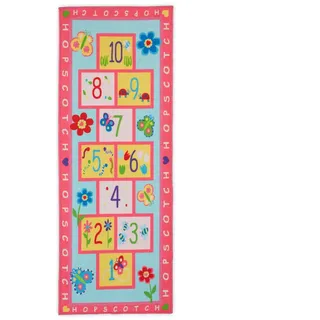 Relaxdays Kinderteppich , Pink , Textil, Kunststoff , 67x179 cm , Teppiche und Böden, Teppiche, Kinderteppiche