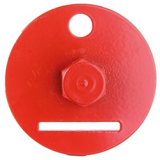 Bild von Einschraub-Werkzeug für Flechtzaunhalter Ø zinkphosphatiert, rubinrot RAL 3003 | Ø60 mm