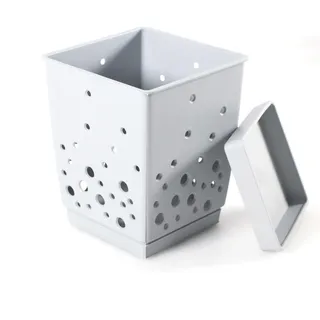 Kerafactum Besteckhalter Besteckkorb für Spülmaschine 2-teilig | Besteckkörbchen abnehmbarer Boden BPA-frei konisch | Abtropfbehälter Organizer für Büro Bestecktrockner | Besteck Korb Köcher Körbchen