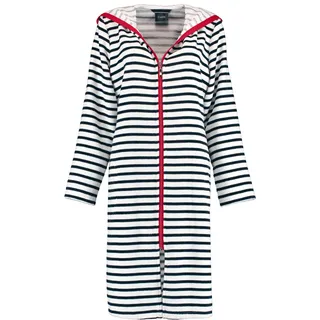 Cawö Damen-Kurzmantel mit Kapuze und Reißverschluss 1244 Farbe schwarz-weiß Größe