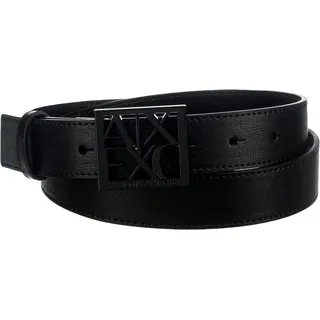 Armani Exchange Damen Black Susi Medium Belt, Schwarz, 85