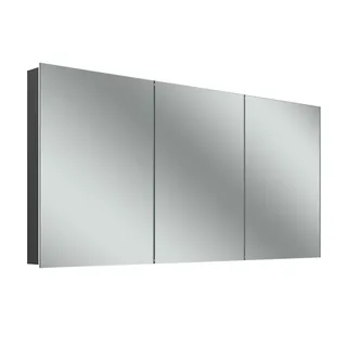 Schneider STYLE TW LED-Lichtspiegelschrank, 3 gleichgrosse Türen, 151,5x71,5x12cm, 194.151.02.44, Ausführung: EU-Norm/Korpus schwarz matt