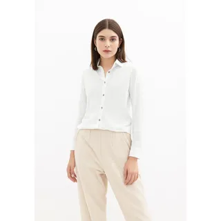 Vero Moda VMNORA LS OVERSIZE SHIRT WVN GA NOOS Weiß S