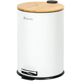 ELUNO Abfalleimer 20 l Weiß