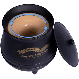 Blue Sky Studios Harry Potter Selbstrührender Kessel Becher - Magische Press-to-Rühr-Tasse mit Deckel - Offizieller Hogwarts Merchandise - Lustiges Geschenk für Fans