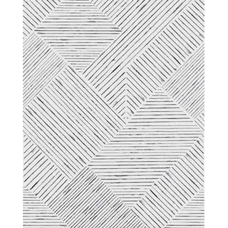 Schöner Wohnen Vliestapete New Delight Streifen Schwarz-Weiß 270 x 212 cm FSC®