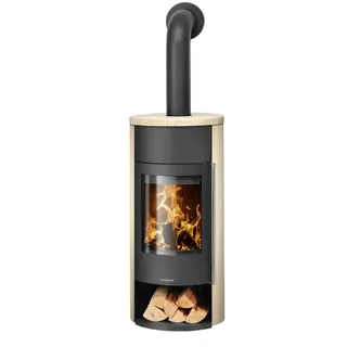 Oranier | Kaminofen | Polar Neo Aqua | 10 kW | Schwarz, Sandstein