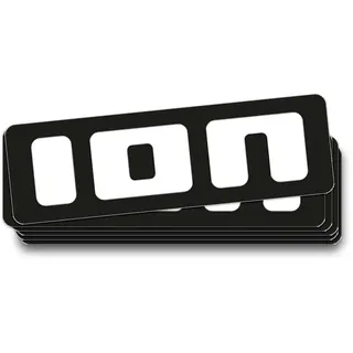 Ion Sail Aufkleber 10 Einheiten - Black / White - One Size