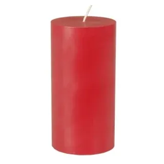 Papstar Stumpenkerze aus 100% Stearin, Ø 70 mm, Höhe: 150 mm, 1 Karton = 12 Kerzen, rot
