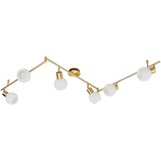Lindby Deckenlampe 'Elaina' in Gold/Messing aus Metall u.a. für Wohnzimmer & Esszimmer (6 flammig, E14) - Deckenleuchte, Lampe, Wohnzimmerlampe