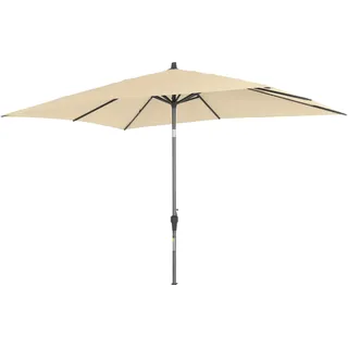 Siena Garden Marktschirm 300 cmx 200 cm Natur mit Kurbelmechanik