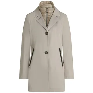 Sommerjacke GIL BRET "Sommermantel mit Reverskragen", Damen, Gr. 40, grau (hellgrau), Obermaterial: 58% Baumwolle CO. 42% Polyester PES., Jacken Sommerjacke