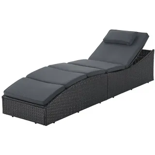Juskys Lamia Sonnenliege klappbar 0 x 0 x 0 cm Schwarz
