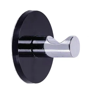 Sadena Haken , Schwarz , Kunststoff , rund , 5x5x3.6 cm , Garderobe, Garderobenhaken, Kleiderhaken