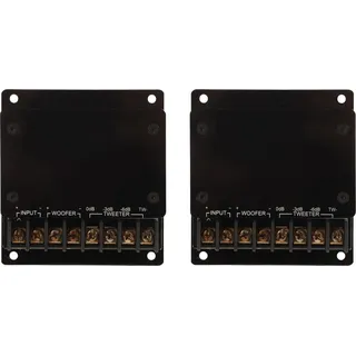 2-teiliger Lautsprecher-Frequenzteiler, 120 W, Überstromschutz, universeller 2-Wege-Audio-Crossover für Autos