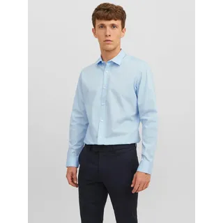 JACK & JONES Langarmhemd »JJJOE SHIRT LS PLAIN«, Gr. L - N-Gr, Cashmere Blue, , 17323754-L N-Gr