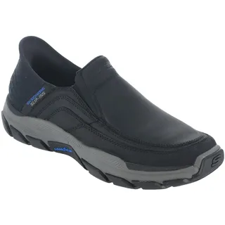 SKECHERS Herren Respecté – Elgin Mains Libres À Enfiler Slipper, Schwarz, 45.5 EU