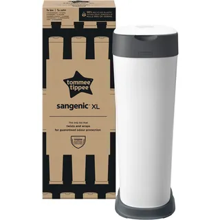 TOMMEE TIPPEE Twist & Click Windeleimer XL, Fasst bis zu 60 Windeln, Umweltfreundlicheres System mit 1 Nachfüllkassette mit Nachhaltig Bezogener Antibakterieller Greenfilm-Folie